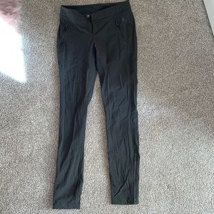 athleta army green casual straight pants